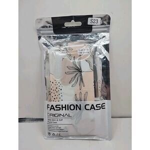 NEW J. West Samsung S23 Ultra Slim & Soft Phone Case Fashion Boho Floral Pink